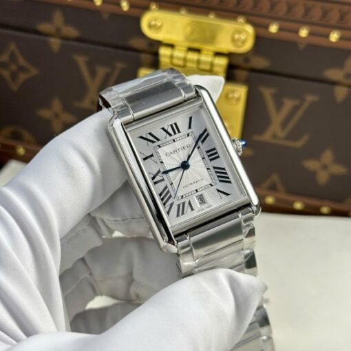 Cartier Tank Must Extra-Large Model Knock Off Watches White Dial Metal Wire AF Factory 31x41mm - Image 4