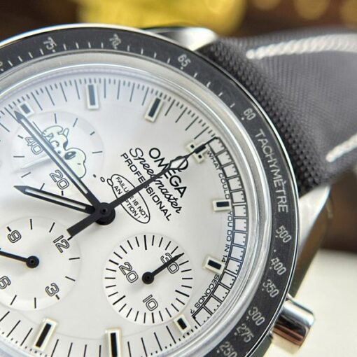 Omega Luxury Fake Watches Speedmaster Apollo 13 Silver Snoopy Manual Winding OM Factory 42mm - Image 6