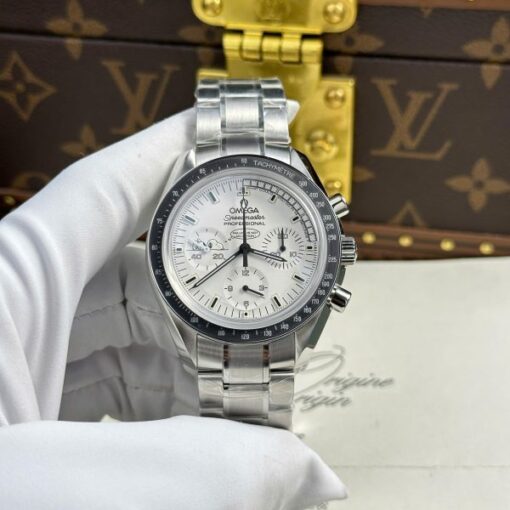 Omega Knock Off Watches Speedmaster Apollo 13 Silver Snoopy Metal Wire OM Factory 42mm - Image 3