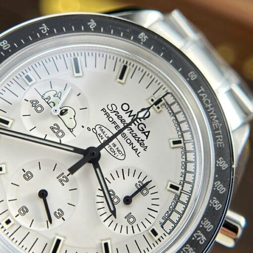Omega Knock Off Watches Speedmaster Apollo 13 Silver Snoopy Metal Wire OM Factory 42mm - Image 6