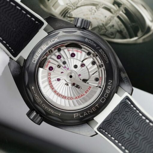Omega Seamaster Planet Ocean Worldtimer Replica Watches Black Ceramic VS Factory 45.5mm - Image 9