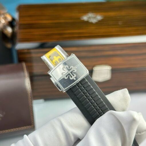 Patek Philippe Aquanaut 5164 Replica Watches Gray Dial Rubber Strap PPF Factory 40.8mm - Image 9