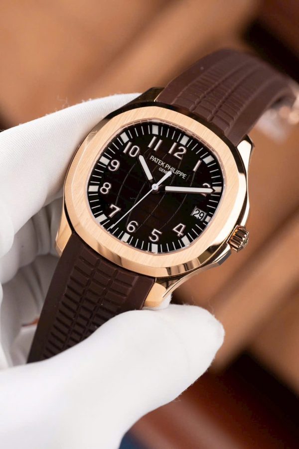 Patek Philippe Aquanaut 5167 Dial Brown Replica Watches Rubber Strap 40mm - Image 3