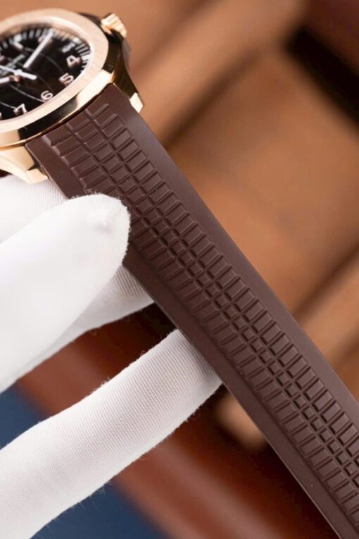 Patek Philippe Aquanaut 5167 Dial Brown Replica Watches Rubber Strap 40mm - Image 13