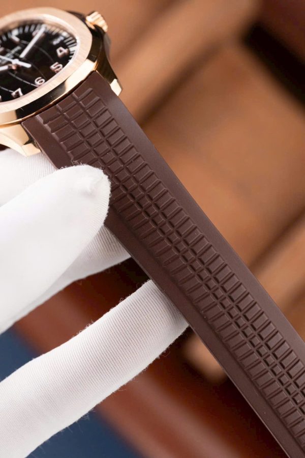 Patek Philippe Aquanaut 5167 Dial Brown Replica Watches Rubber Strap 40mm - Image 13