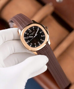 Patek Philippe Aquanaut 5167 Dial Brown Replica Watches Rubber Strap 40mm