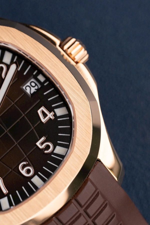 Patek Philippe Aquanaut 5167 Dial Brown Replica Watches Rubber Strap 40mm - Image 5