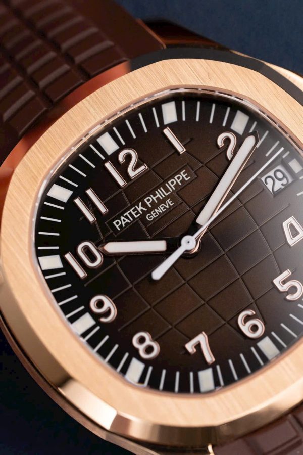 Patek Philippe Aquanaut 5167 Dial Brown Replica Watches Rubber Strap 40mm - Image 4