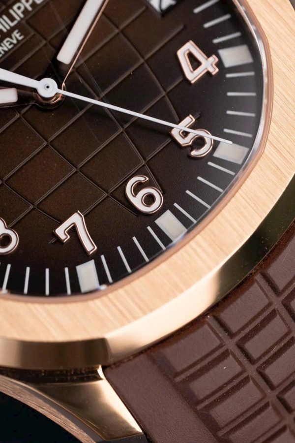Patek Philippe Aquanaut 5167 Dial Brown Replica Watches Rubber Strap 40mm - Image 8