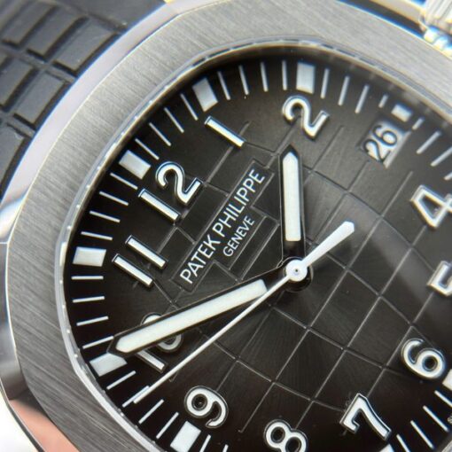 Patek Philippe Aquanaut 5167 Knock Off Watches Gray Dial Rubber Strap BBF Factory 40mm - Image 4