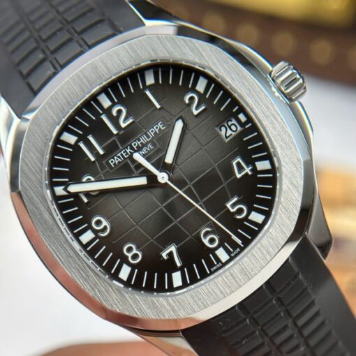 Patek Philippe Aquanaut 5167 Knock Off Watches Gray Dial Rubber Strap BBF Factory 40mm - Image 3