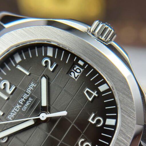 Patek Philippe Aquanaut 5167 Knock Off Watches Gray Dial Rubber Strap BBF Factory 40mm - Image 5
