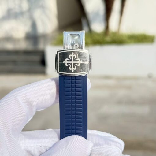 Patek Philippe Aquanaut 5168 Best Copies Watches Blue Dial Rubber Strap BBF Factory 42,2mm - Image 9