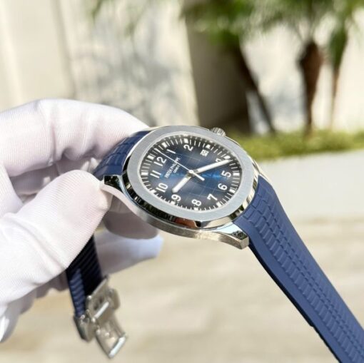 Patek Philippe Aquanaut 5168 Best Copies Watches Blue Dial Rubber Strap BBF Factory 42,2mm - Image 4
