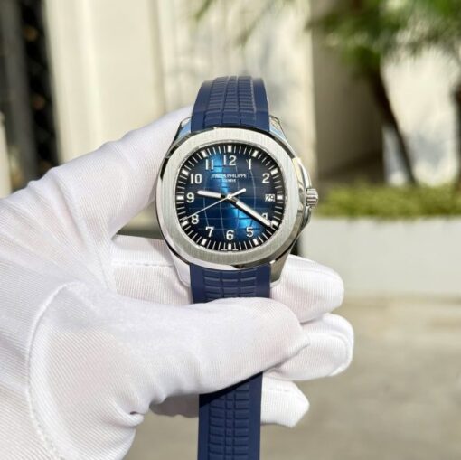 Patek Philippe Aquanaut 5168 Best Copies Watches Blue Dial Rubber Strap BBF Factory 42,2mm - Image 2
