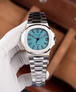 Alternative view of Patek Philippe Nautilus 5711 Tiffany Dial Metal Wire Imitation Watches BBF Factory 40mm