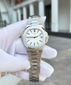 Patek Philippe Nautilus 5711 Best Imitation Watches White Dial Metal Wire BBF Factory 40mm
