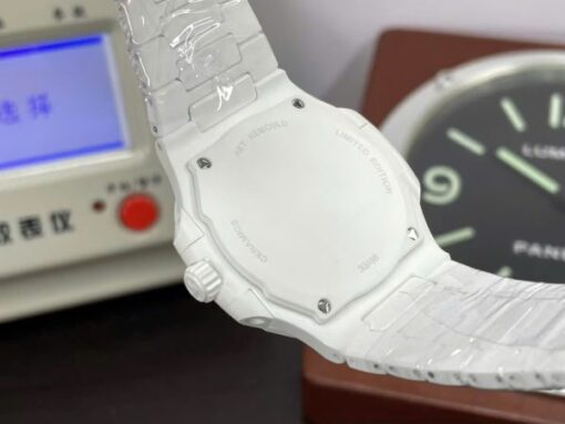 Patek Philippe Luxury Replica Watches Nautilus 5711 White Ceramic Best Quality 40mm - Image 8