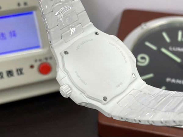 Patek Philippe Luxury Replica Watches Nautilus 5711 White Ceramic Best Quality 40mm - Image 8