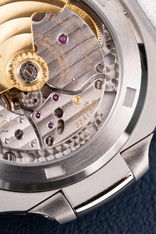 Patek Philippe Nautilus 5711 Luxury Fake Watches Gray Dial Leather Strap BBF Factory 40mm - Image 13