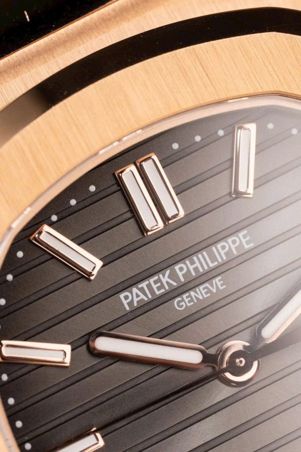 Patek Philippe Nautilus 5711R Best Fake Watches Gray Dial Leather Strap BBF Factory 40mm - Image 6