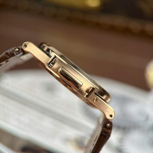 Patek Philippe Nautilus 5712R Replica Watches Gray Dial Leather Strap Engraving Machine PPF Factory 40mm - Image 9