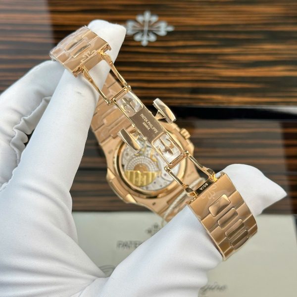 Patek Philippe Nautilus 5712R Imitation Watches Gray Dial Metal Wire Engraving Machine PPF Factory 40mm - Image 10