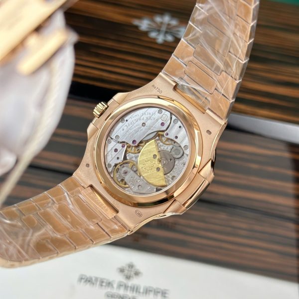 Patek Philippe Nautilus 5712R Imitation Watches Gray Dial Metal Wire Engraving Machine PPF Factory 40mm - Image 8