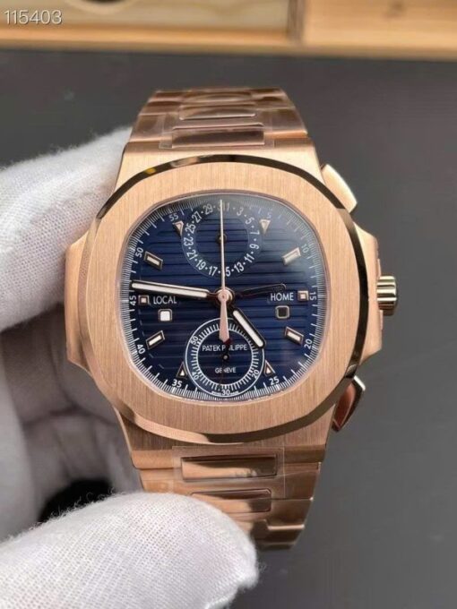Patek Philippe Replica Watches Nautilus 5990R Dial Blue Automatic Movement 40.5mm - Image 4