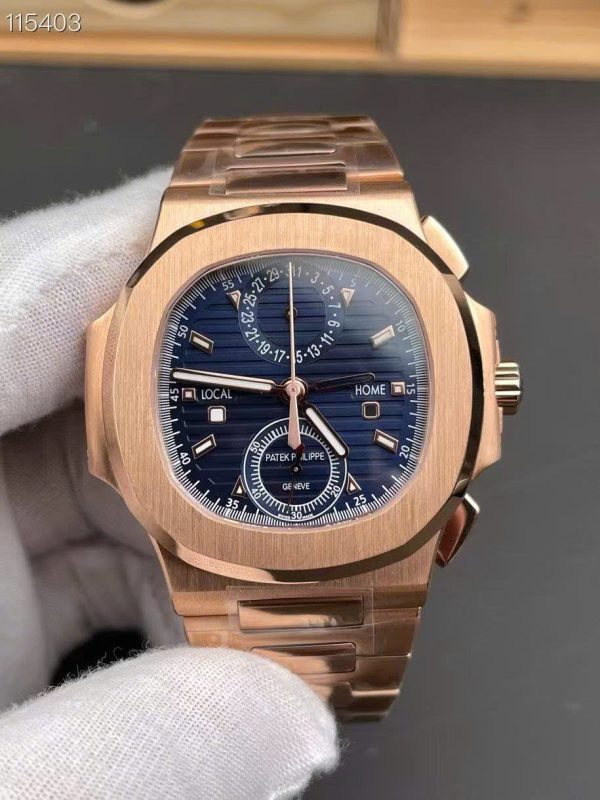 Patek Philippe Replica Watches Nautilus 5990R Dial Blue Automatic Movement 40.5mm - Image 4