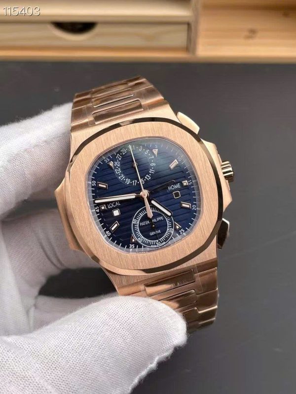 Patek Philippe Replica Watches Nautilus 5990R Dial Blue Automatic Movement 40.5mm - Image 3