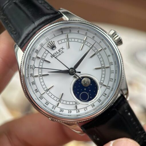 Rolex Cellini Moonphase 50535 Knock Off Watches White Dial Automatic Movement KZ Factory 39mm - Image 4