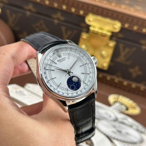 Rolex Cellini Moonphase 50535 Knock Off Watches White Dial Automatic Movement KZ Factory 39mm - Image 5