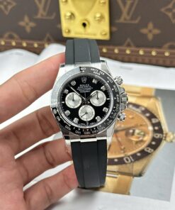 Rolex Cosmograph Daytona 126519LN Good Imitation Watches Black Dial Oysterflex Strap Clean Factory 40mm