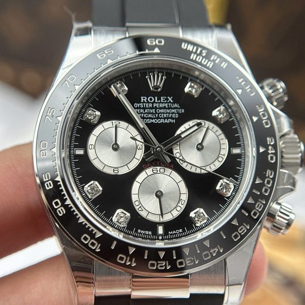 Rolex Cosmograph Daytona 126519LN Good Imitation Watches Black Dial Oysterflex Strap Clean Factory 40mm - Image 5