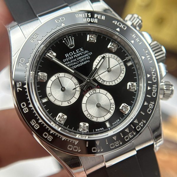 Rolex Cosmograph Daytona 126519LN Good Imitation Watches Black Dial Oysterflex Strap Clean Factory 40mm - Image 4