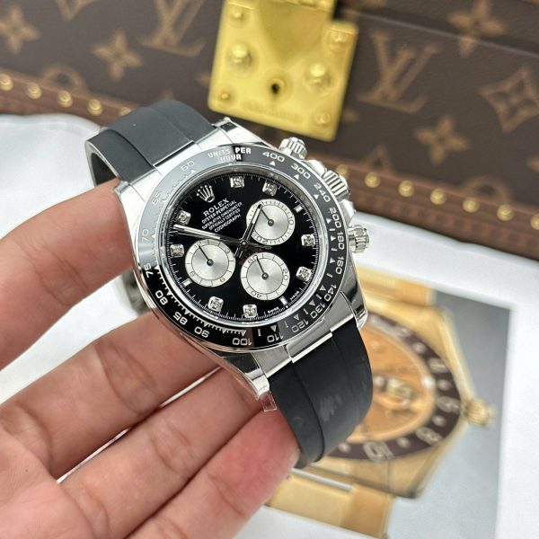 Rolex Cosmograph Daytona 126519LN Good Imitation Watches Black Dial Oysterflex Strap Clean Factory 40mm - Image 3