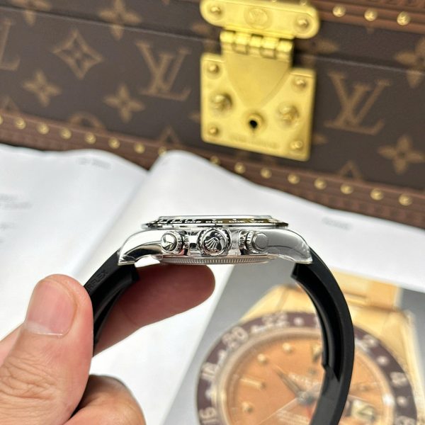 Rolex Cosmograph Daytona 126519LN Good Imitation Watches Black Dial Oysterflex Strap Clean Factory 40mm - Image 10