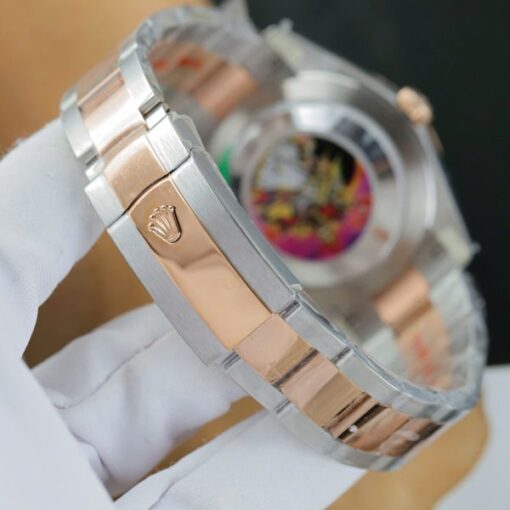 Rolex DateJust MOP Dial Replica Watches Demi Rose Gold Oyster Strap Clean Factory 41mm - Image 10