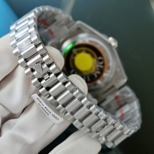 Rolex Day-Date Meteorite Dial Imitation Watches Moissanite Diamonds Custom QF Factory 36mm - Image 10