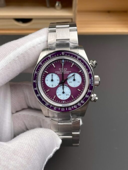 Rolex Luxury Replica Watches Daytona 116508 Warm Burgundy Best Quality 40mm - Image 2