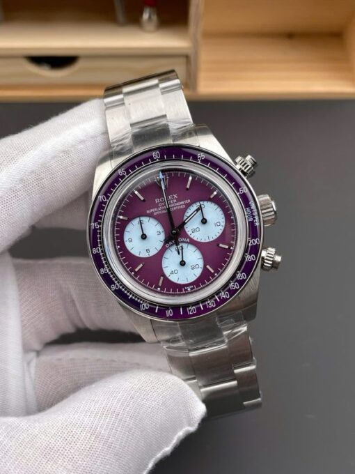 Rolex Luxury Replica Watches Daytona 116508 Warm Burgundy Best Quality 40mm - Image 3