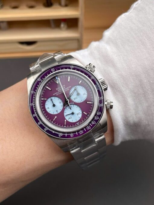 Rolex Luxury Replica Watches Daytona 116508 Warm Burgundy Best Quality 40mm - Image 10