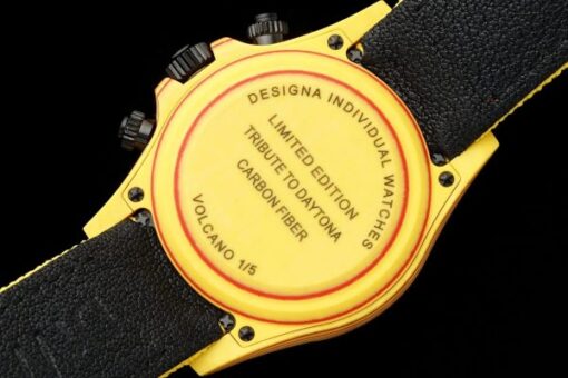 Rolex Daytona Diw Carbon Fiber Volcano Yellow Luxury Fake Watches Best Quality 40mm - Image 9