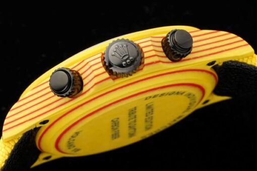 Rolex Daytona Diw Carbon Fiber Volcano Yellow Luxury Fake Watches Best Quality 40mm - Image 7