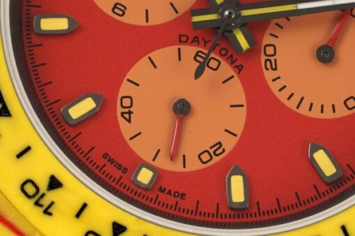 Rolex Daytona Diw Carbon Fiber Volcano Yellow Luxury Fake Watches Best Quality 40mm - Image 6