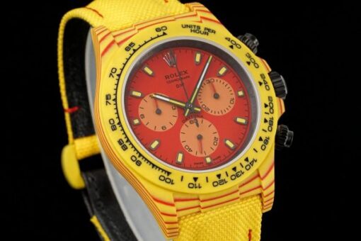 Rolex Daytona Diw Carbon Fiber Volcano Yellow Luxury Fake Watches Best Quality 40mm - Image 3
