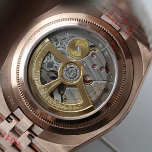 Rolex Land-Dweller 127334 White Dial Honeycomb Pattern Replica Watches Diamonds CZ Baguette Custom 40mm - Image 11