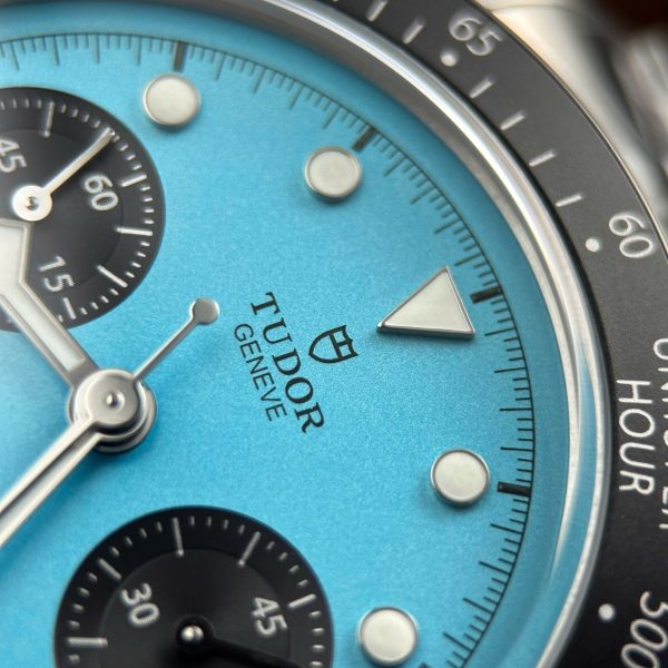Tudor Black Bay Chronograph Best Copies Watches Tiffany Dial Metal Wire ZF Factory 41mm - Image 6