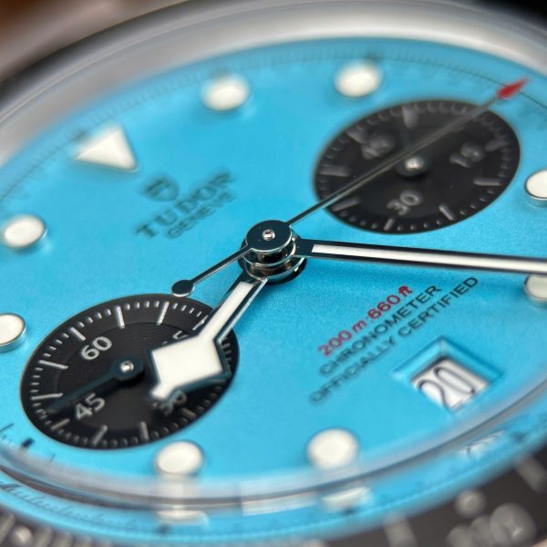 Tudor Black Bay Chronograph Best Copies Watches Tiffany Dial Metal Wire ZF Factory 41mm - Image 8
